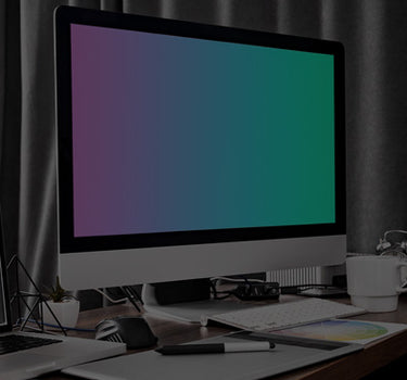 A desktop computer on a desk