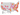 A gray map of the United States with many orange and pink location pin markers scattered across the country, shown on a white background.