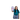 Woman holding a smartphone with a white background