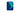 iPhone 12 Mini smartphone in Blue, screen turned on, rear camera visible